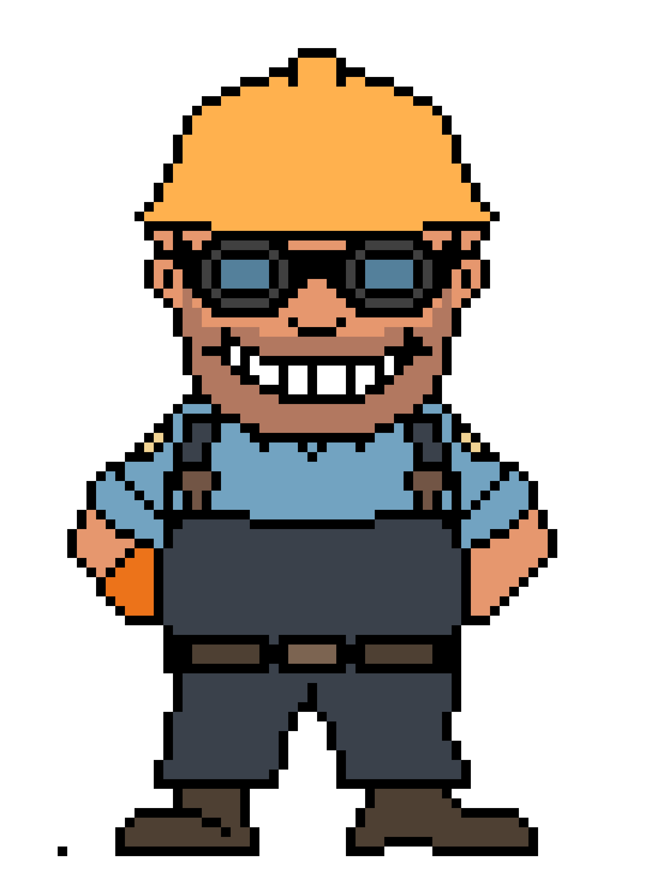 Overtime Dell The Engineer Battle Sprite.