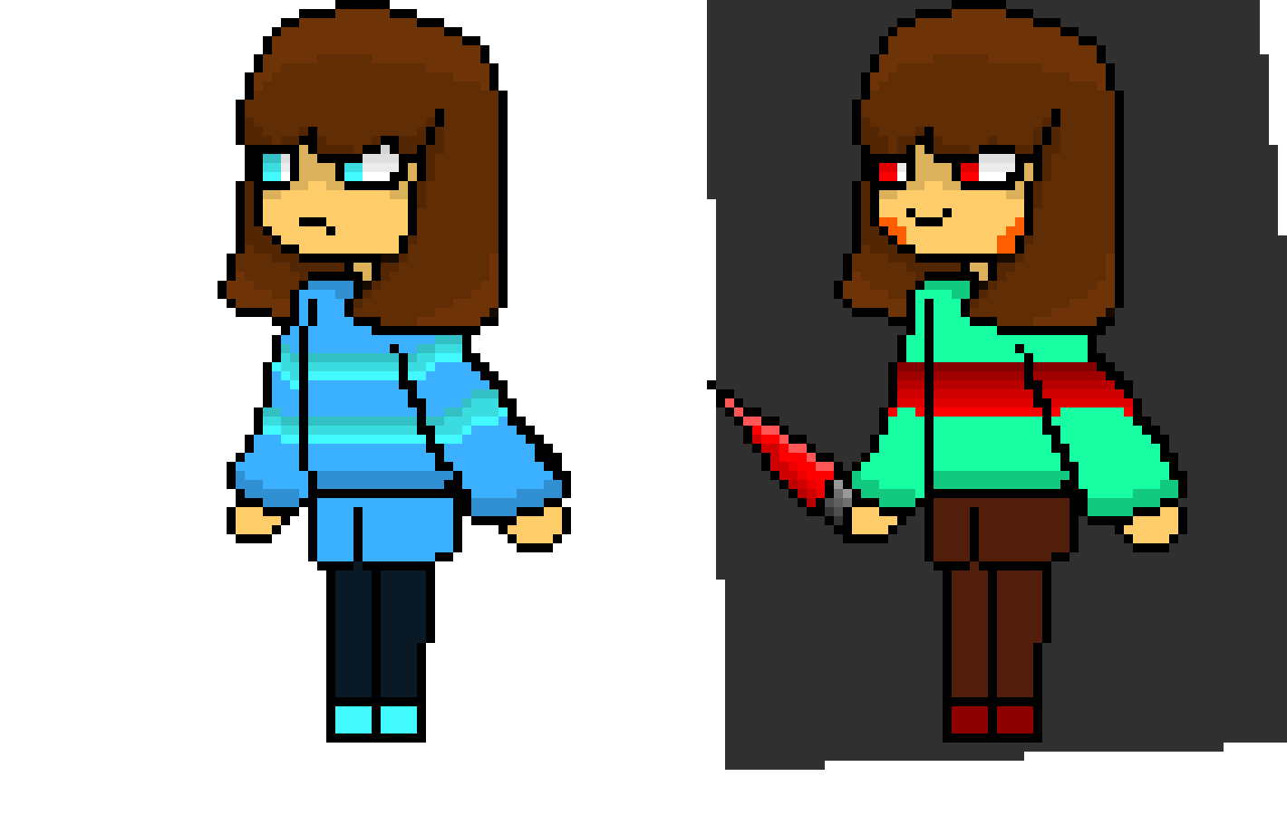 [53a360] the one without the mystery!chara background is the fake me 