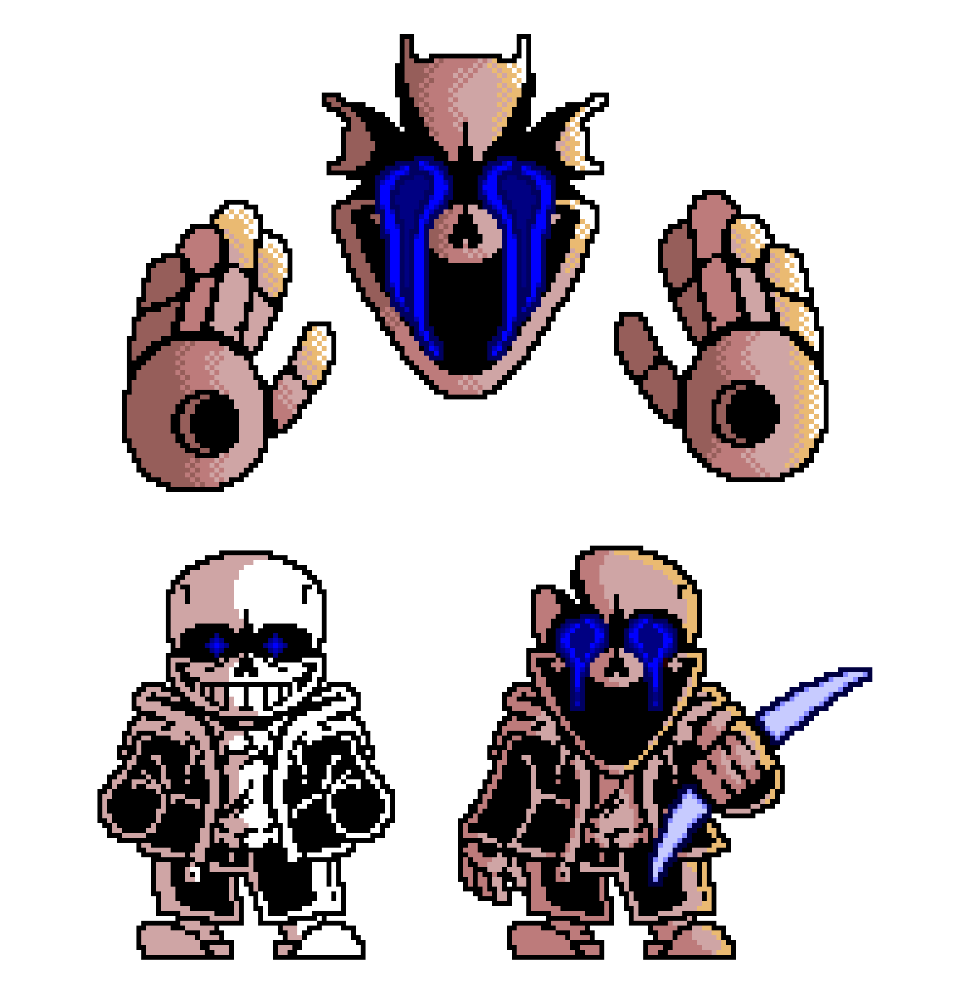 [584a08] blue version of a VHS!Sans creation