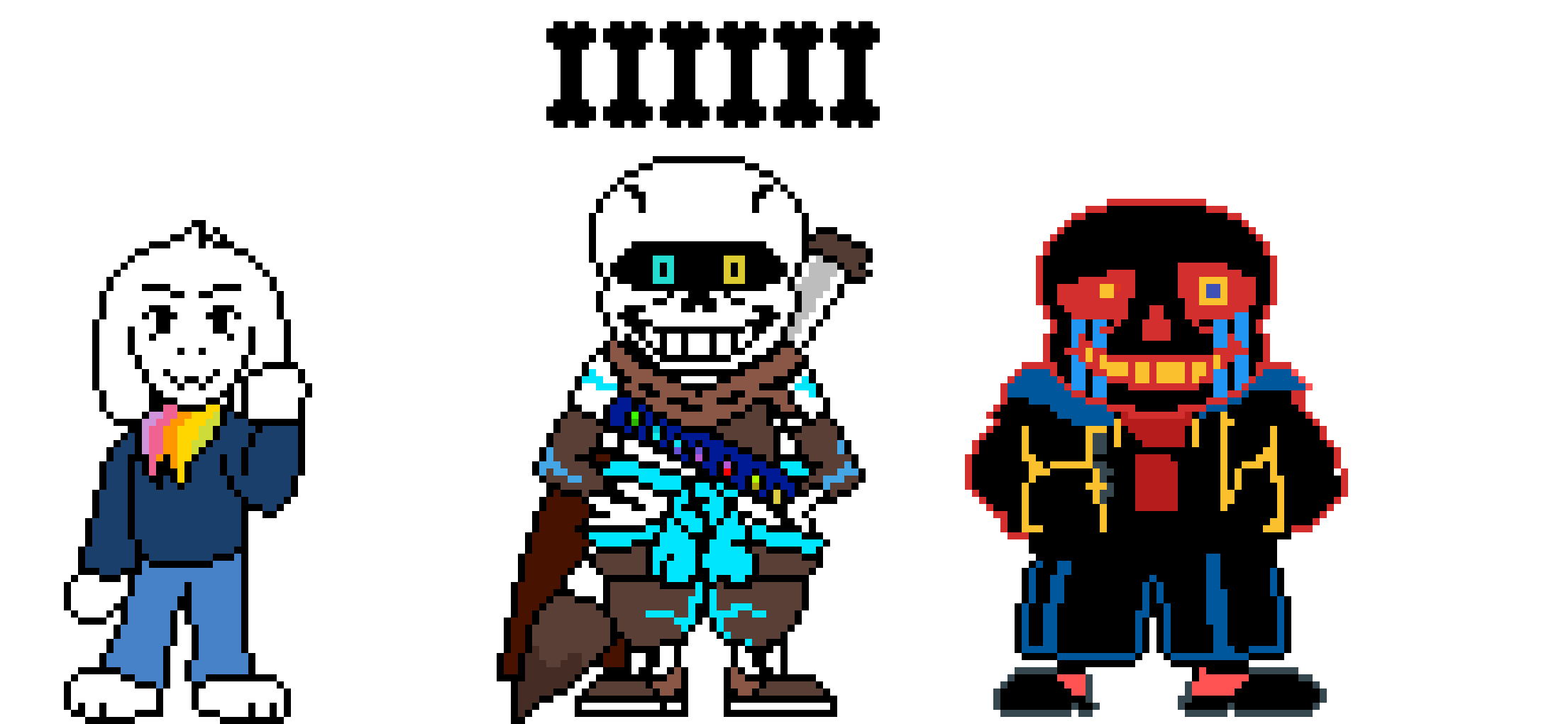[1ae30d] Ink!Sans And SS!Asriel + Error