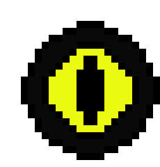 [0004b9] Evil eye yellow