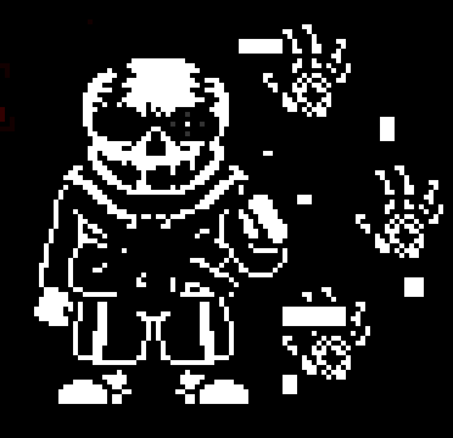 [ Sans . ? ] *He threw a glass of piss at cup head* Okay.