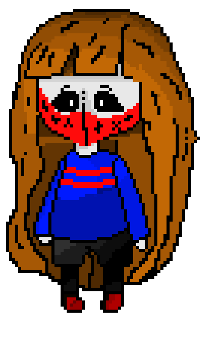 [2fbf6b] -feels something rustling through hair- ? - touches top of hair-