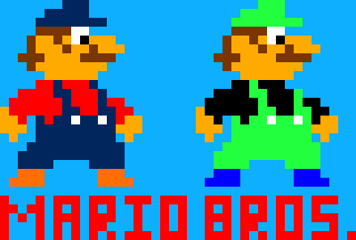 [5d74ad] Mario Bros arcade Mario & Luigi