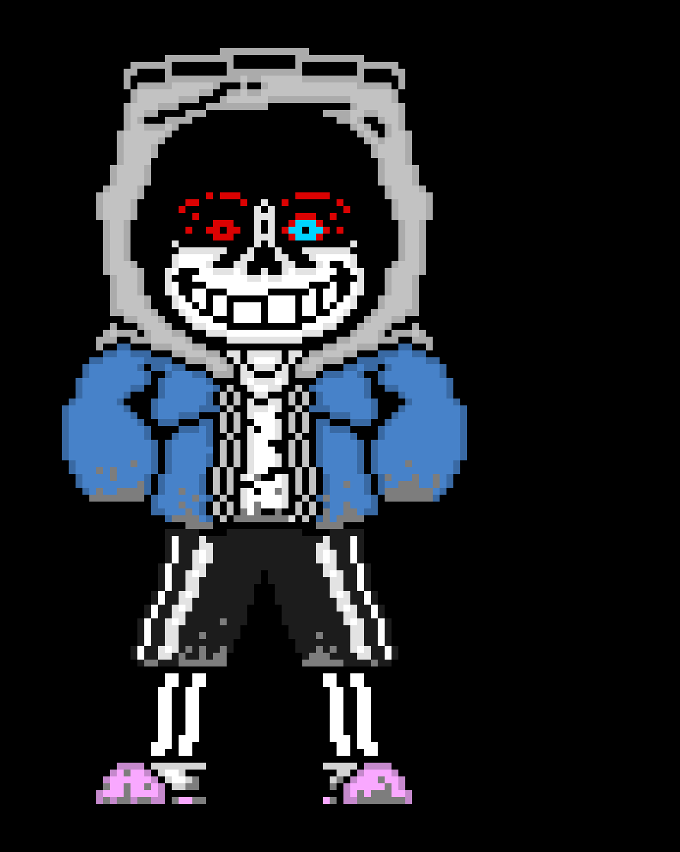 [e8cb42] NICE, btw terror is like horror the only way to kill him is to go to his orignal AU (horrortale) find the bad time eye and destroy it then it makes him a glass cannon (really strong but low DEF) so only AU traveling characters can fully kill him