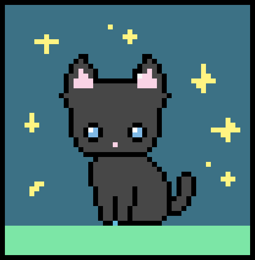[989c45] Pixel Cat