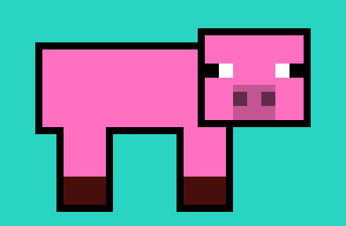 [9664c4] Minecraft pig