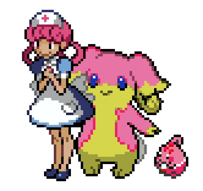 Lila Joy and audino + happini