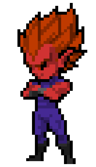 [6c26bc] Bardu the Saiyan/Demon Hybrid (Demonic SSJ Form) - DBZ OC