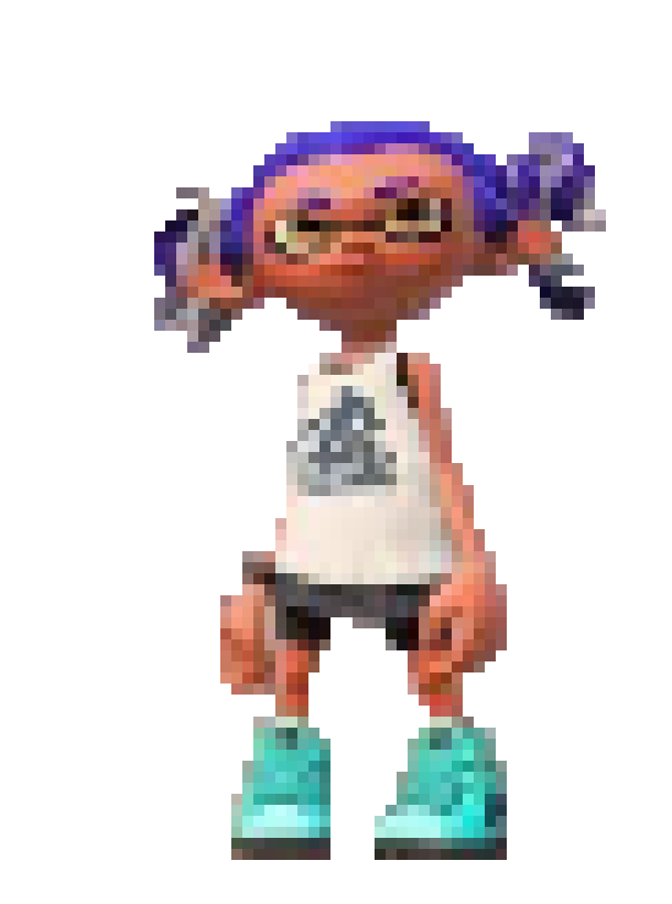[a2148f] inkling girl pigtails