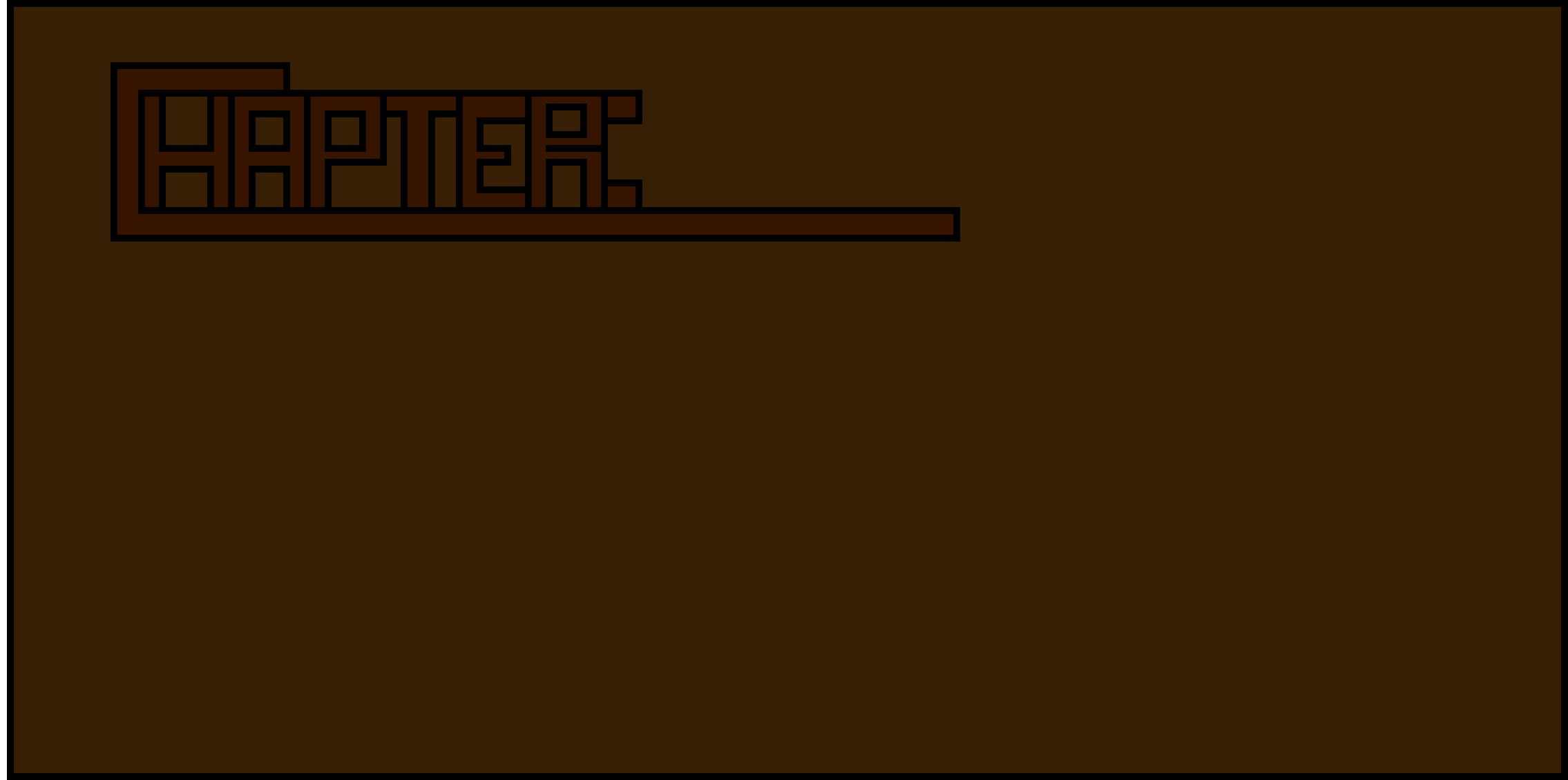 pixel art title screen