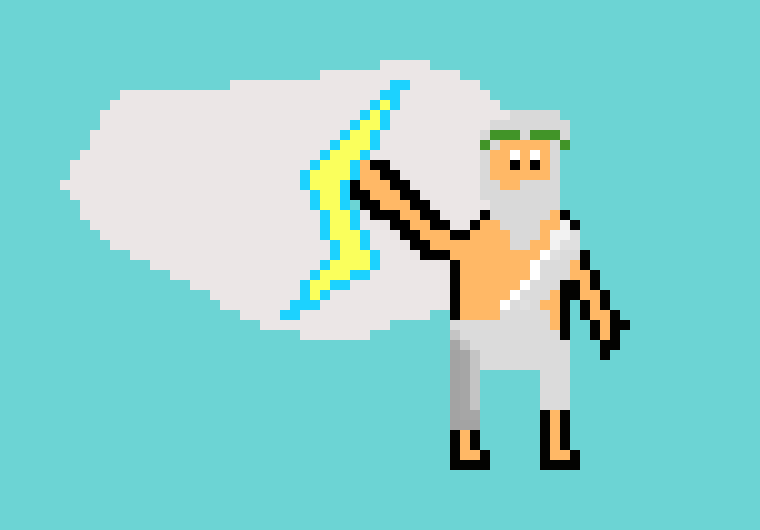 [9664c4] zeus Greek God