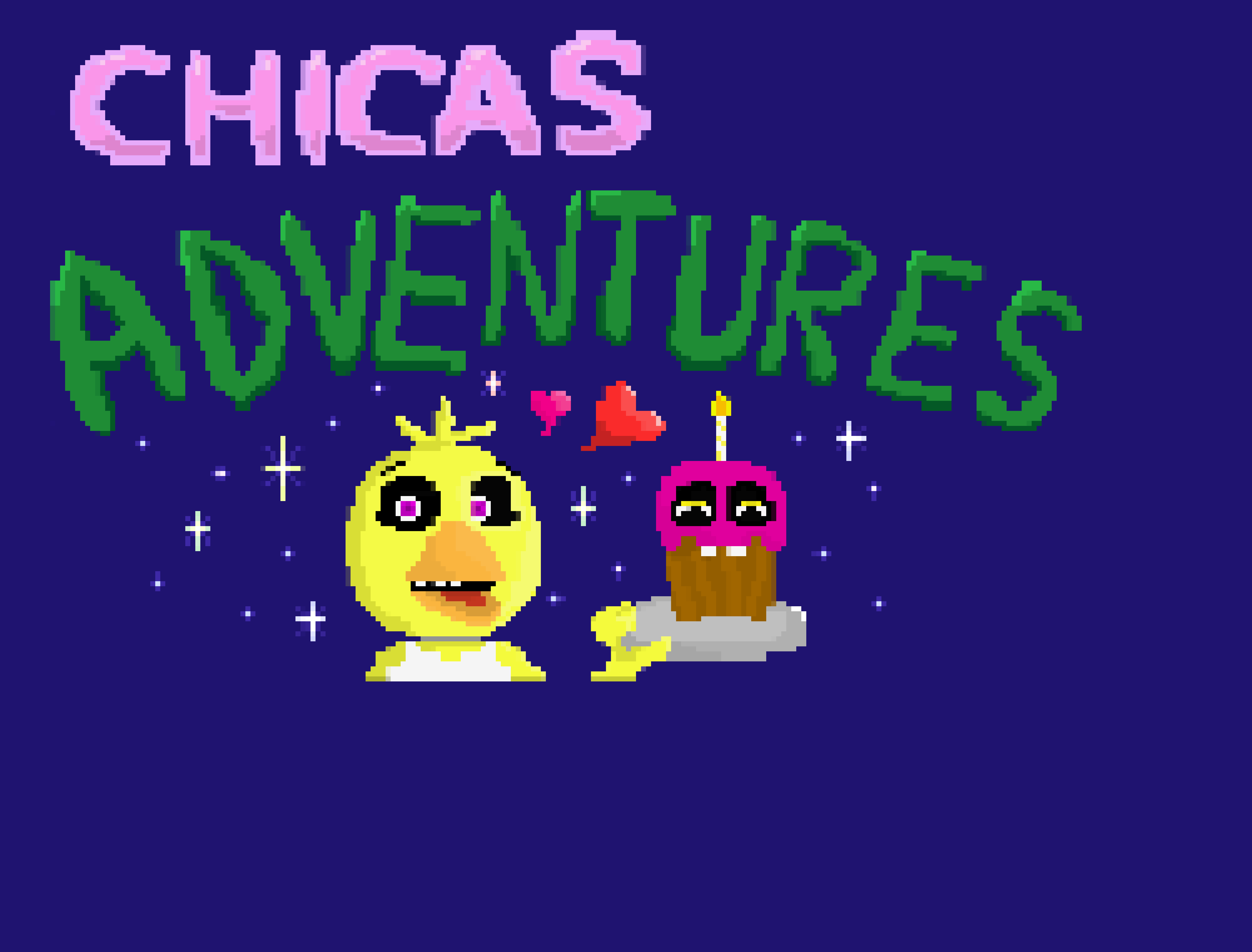 [548feb] Title Screen for Chicas Adventures