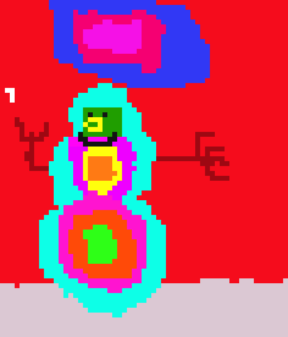 [c9c275] snowman with 3 snow balls