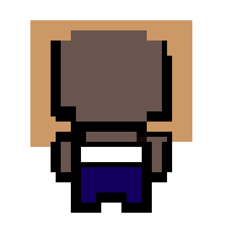 [21707d] Pixel art character 3 (Blonde Hair)