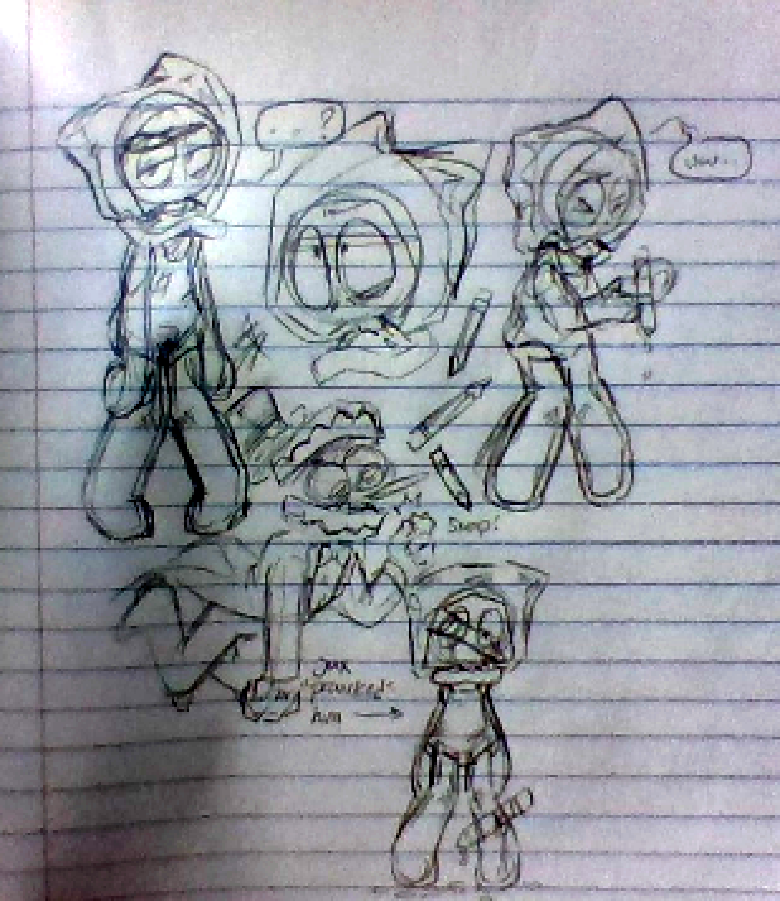 [d0698a] I drew more Loony art :) | I already have a ship name for loony and Caine, if that ever does happening its called MouthWash :D