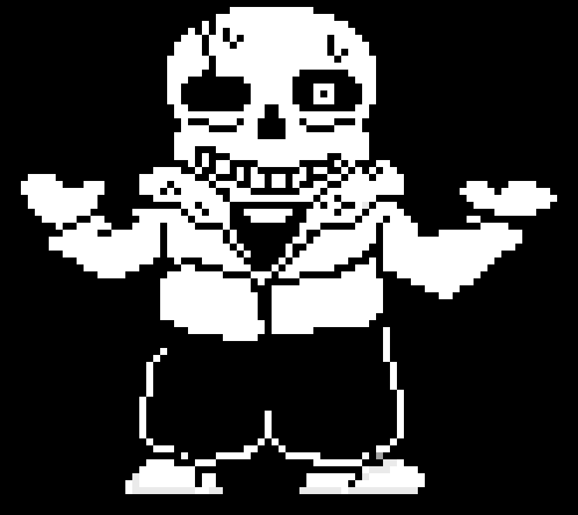 [9664c4] ACERTALE - Sans battle sprite (Shrug pose) V2