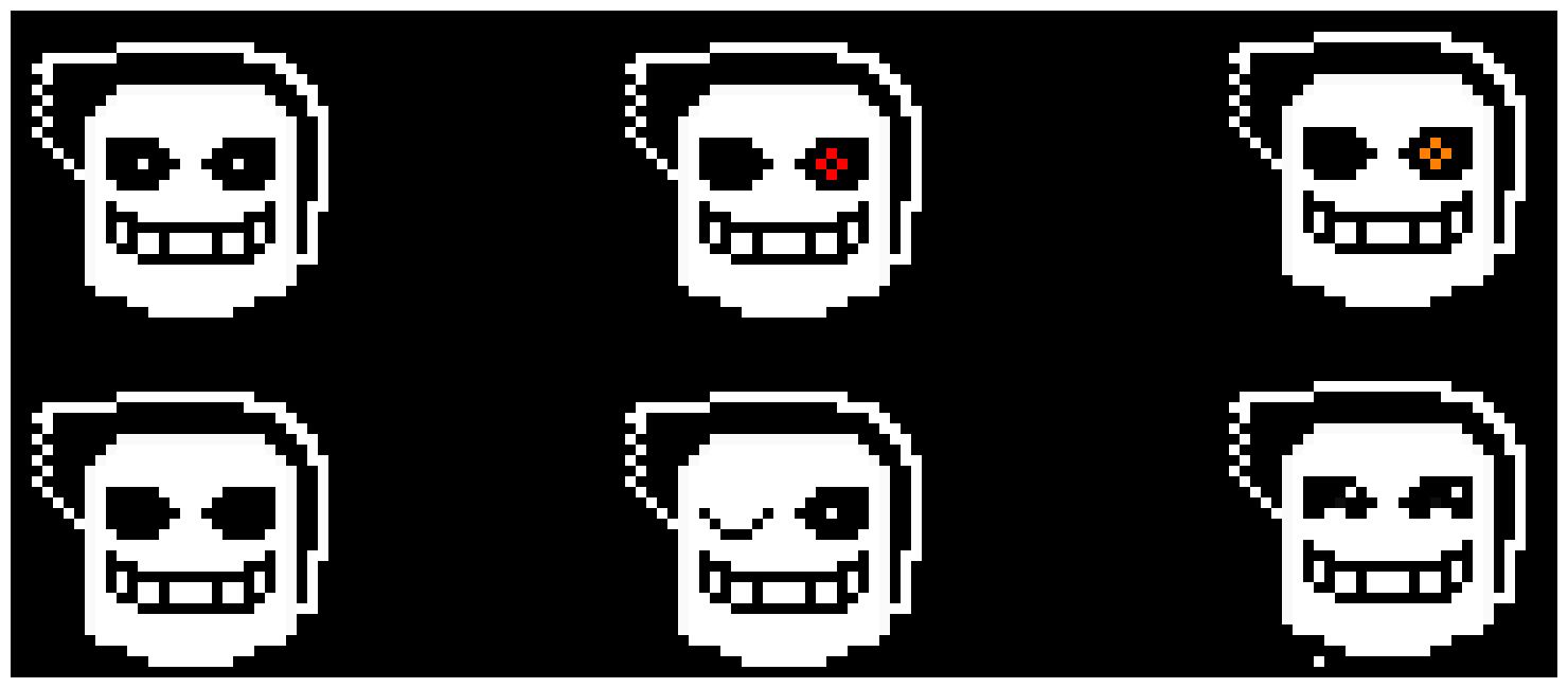 [9664c4] 3DBBTale Shinysans5's faces