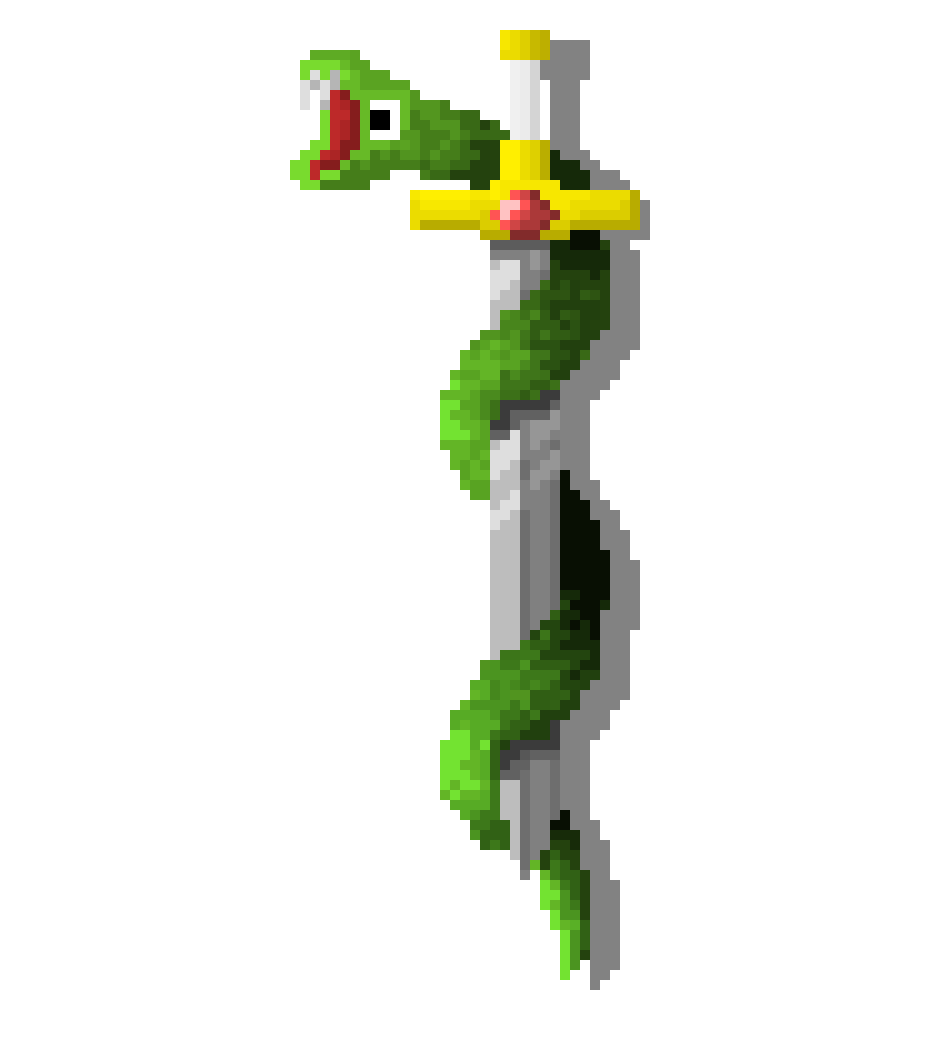[9664c4] Snake on a sword