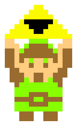 [9664c4] Link holding the Tri-Force