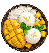 [f15231] food_mango_sticky_rice_1