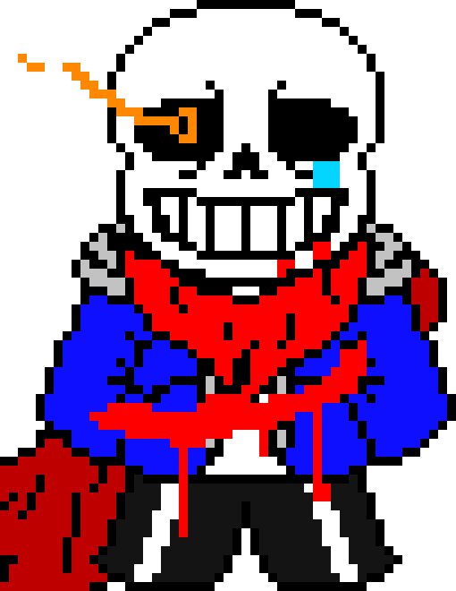 [0ed6c7] ink!sans disbleief: [summons gaster blasters around the scientist and slides into the hallway in front of him] i m n o t l o s i n g p a p y r u s