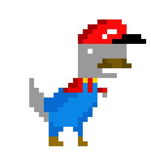 [db1555] chrome dino mario