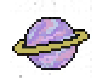 binary pixel art planet pixel art