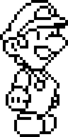 [9664c4] Luigi Black and White