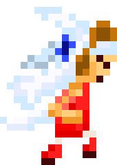 [9d26f7] Goldshi Side Profile Chibi Running Sprite