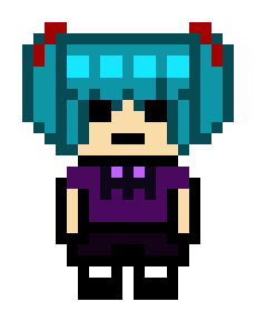 [9876a8] Misaki Fuyoda Pixel Sprite