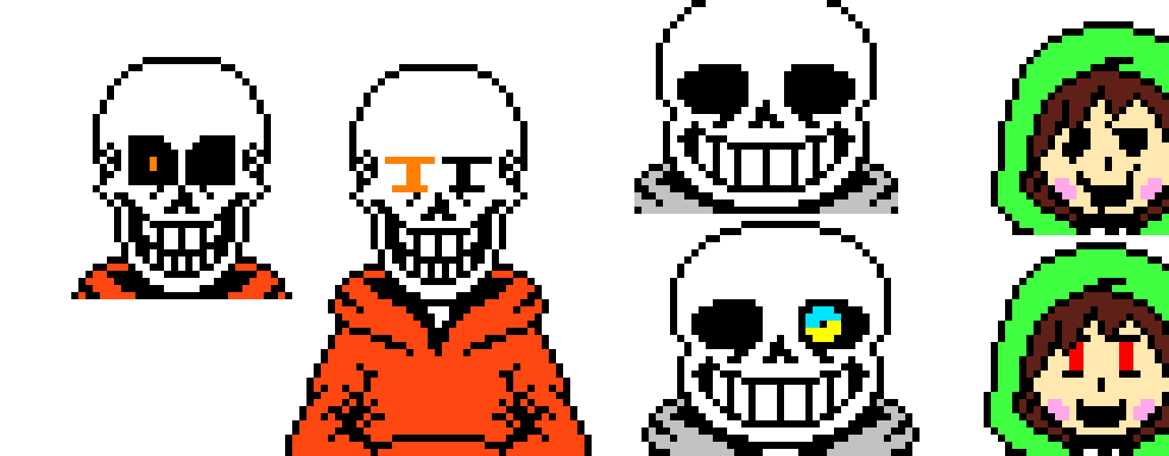 Bad Time Trio Sans Papyrus and Chara