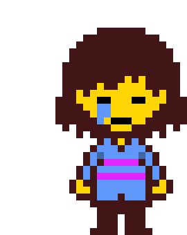 frisk drops the knife *
