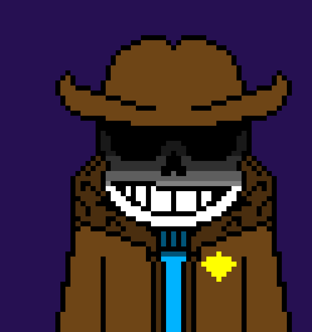 [c7b058] *Hiding behind something watching madness while holding his revolver*