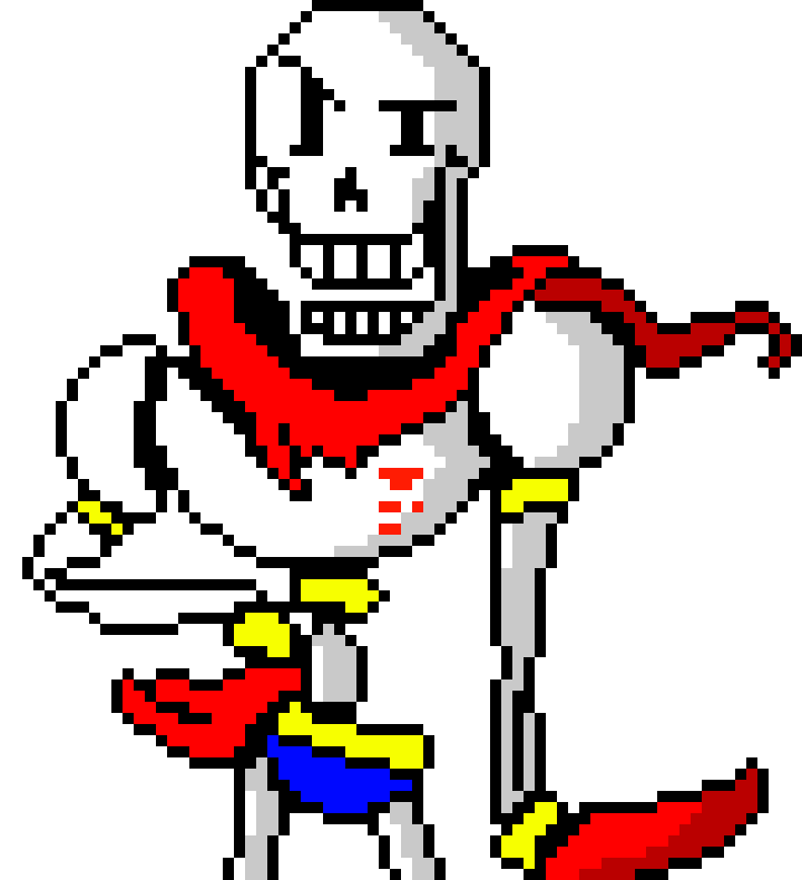 Papyrus Battle Sprite (Shaded)
