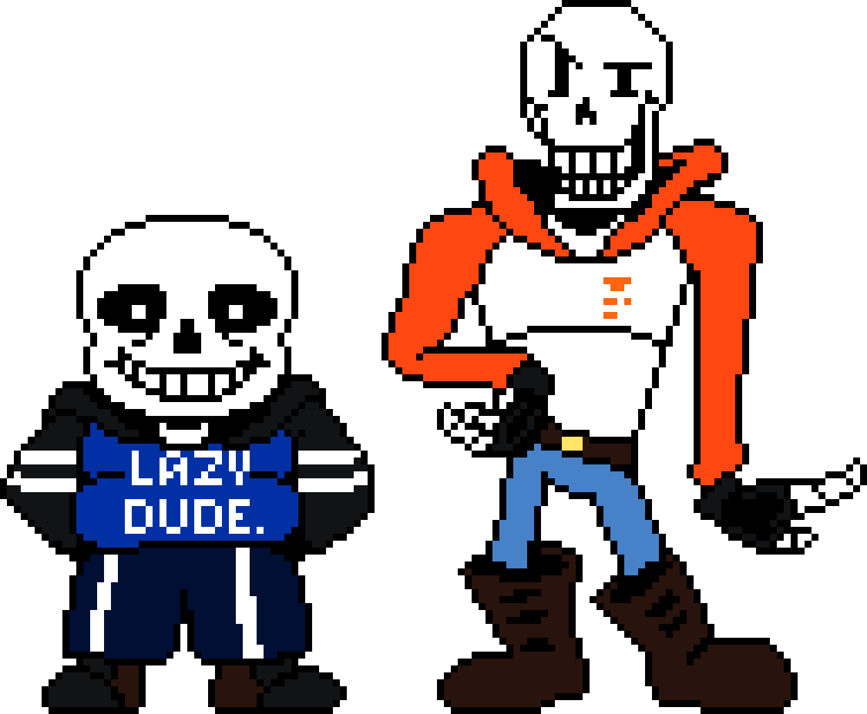 [76237e] Undertale: A New World Sans and Papyrus.