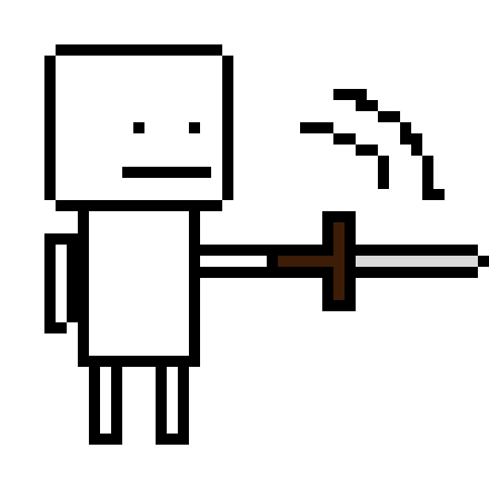 [c419bc] Bob attacking but wiht iron sword