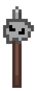 [de9a30] Wooden Skull Pole