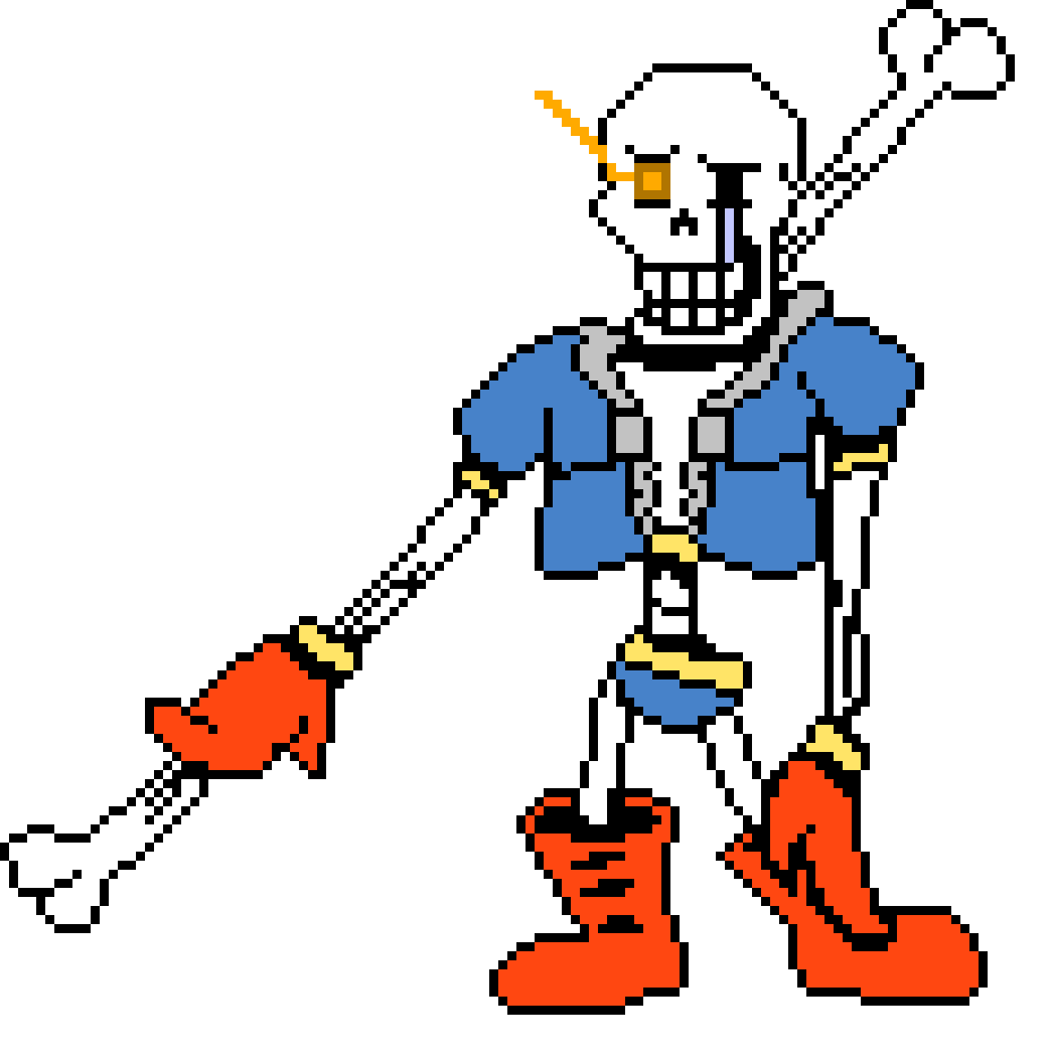 Disbelief Papyrus Phase 1 Battle Sprite [King Squid Edit]