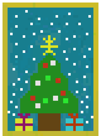 [b5e2fc] A SNOWY CHRISTMAS TREE