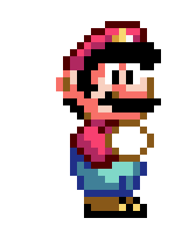 [bcf0f4] Super Mario World big Mario sprite