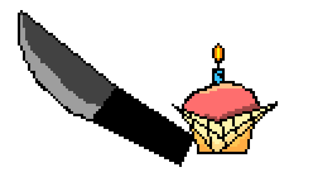 [55019f] Knife cake