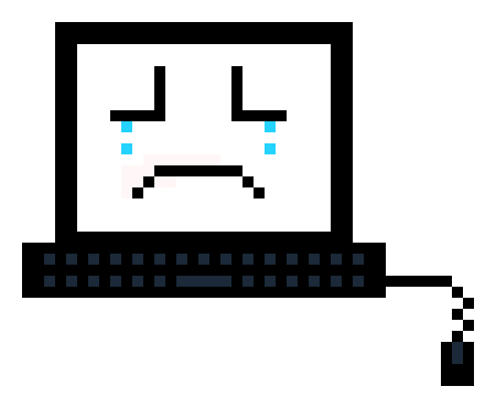 computer sad