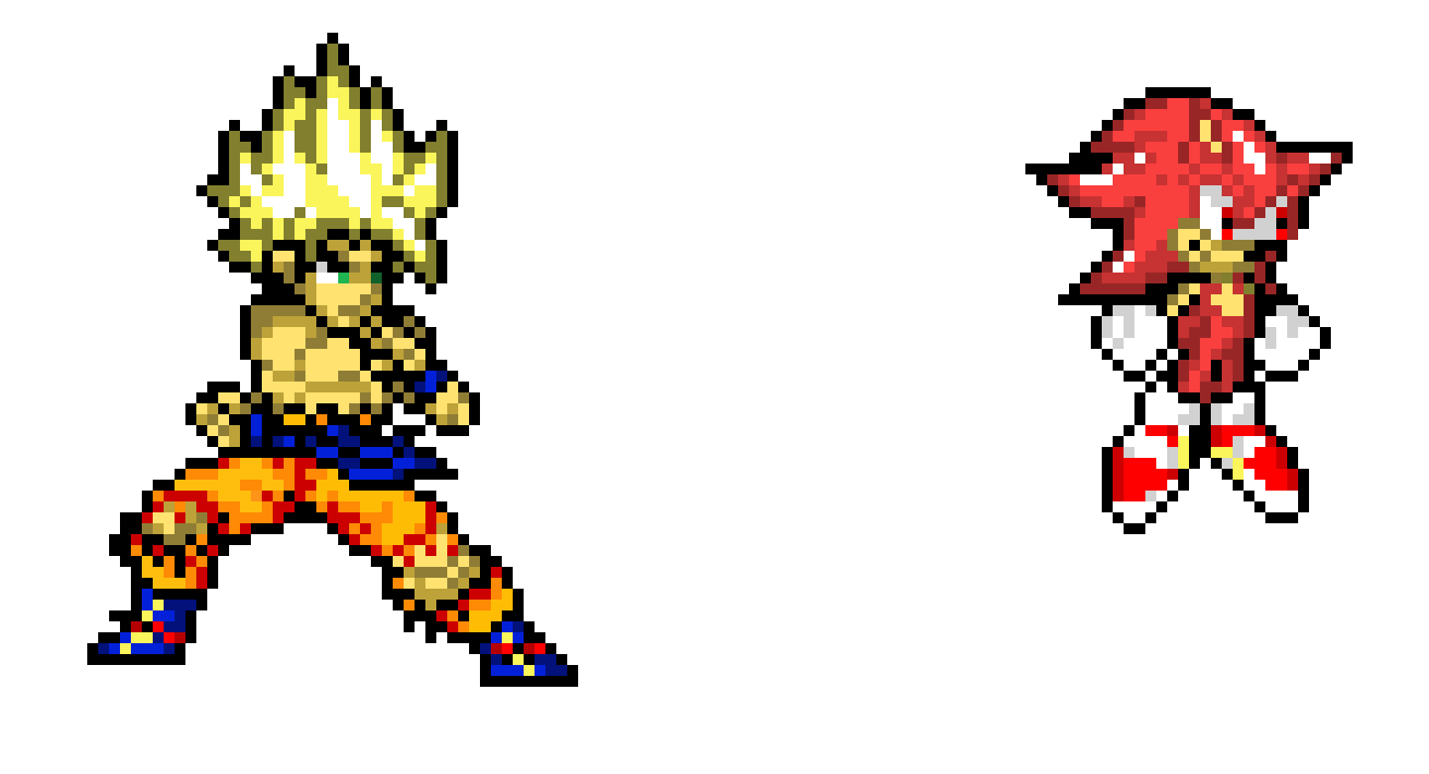 Kaio-ken Sonic & Super saiyan Goku