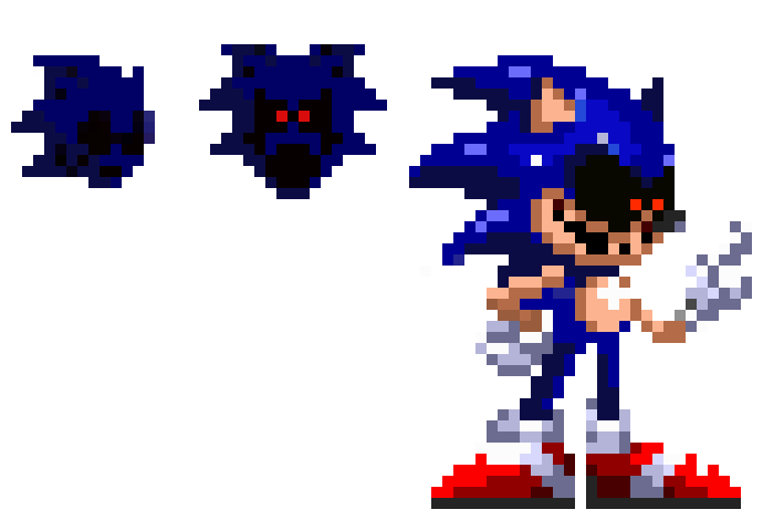 Redrawn FNF pixelated Sonic.EXE