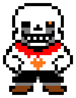 Delta Sans overworld sprite