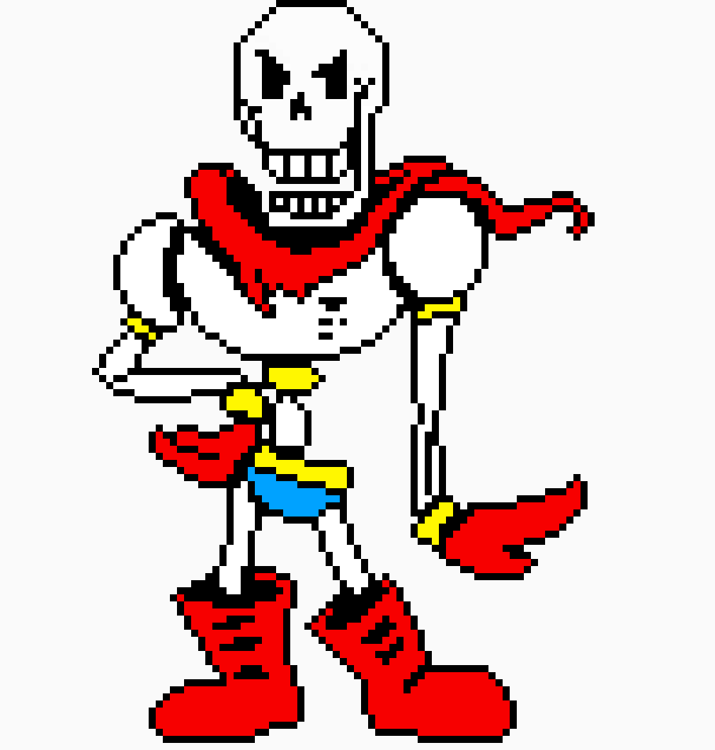 [5915ed] Undertale Papyrus sprite Scene 3