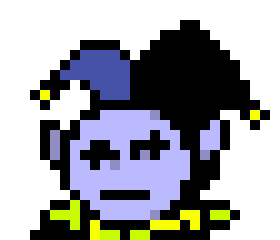 [acbc50] -Jevil boredly floats around card castle back at deltarune-