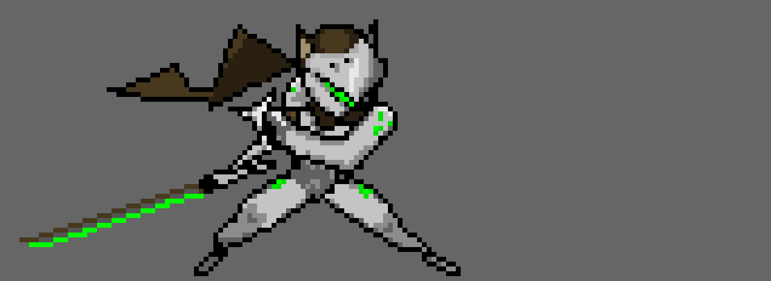 [9664c4] Genji Pixel Art