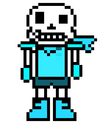 Underswap - Blueberry!Sans Overworld Sprite